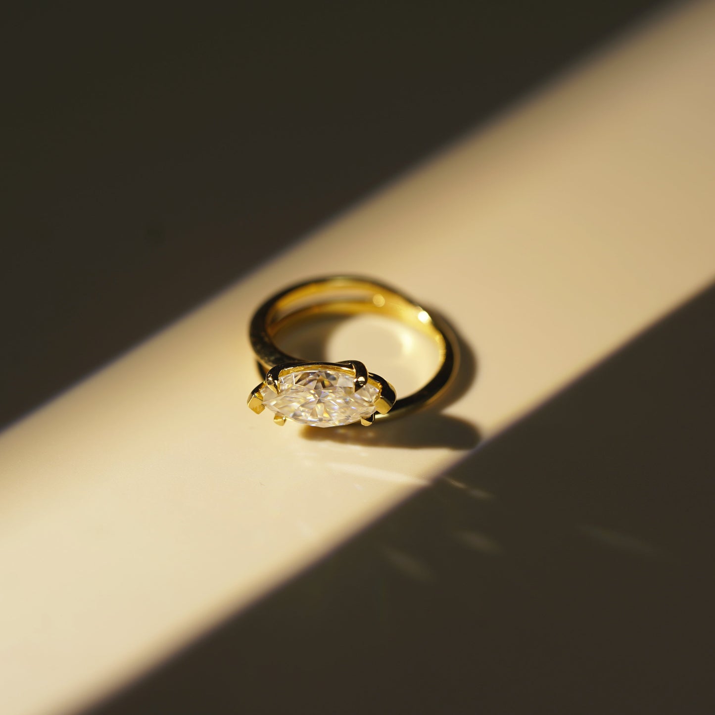 Marquise Cut Solitaire Lab-Grown Diamond Engagement Ring