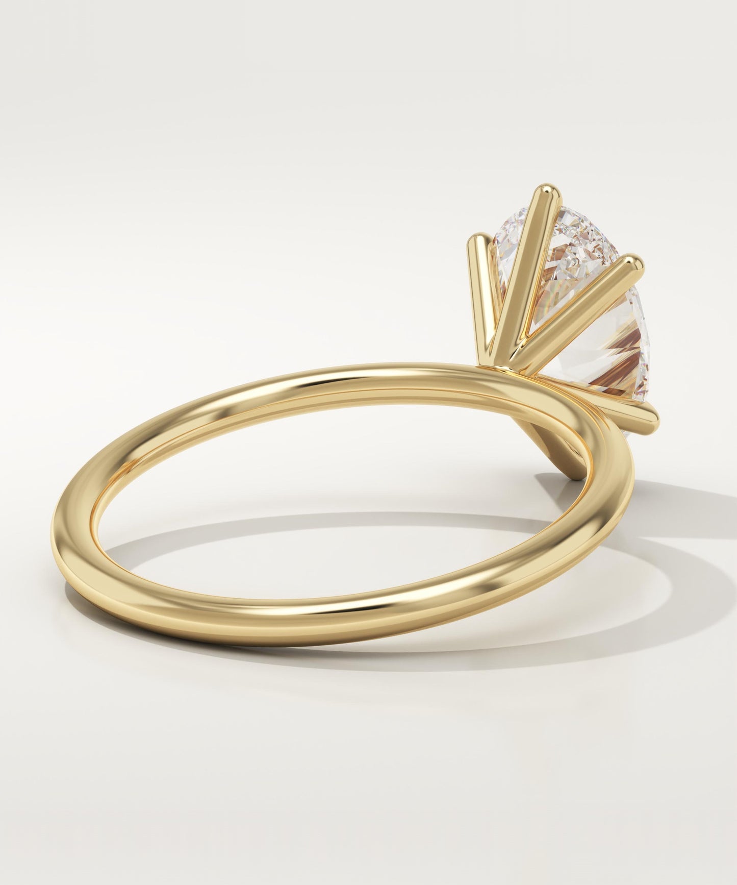 Oval Cut Solitaire Lab-Grown Diamond Engagement Ring