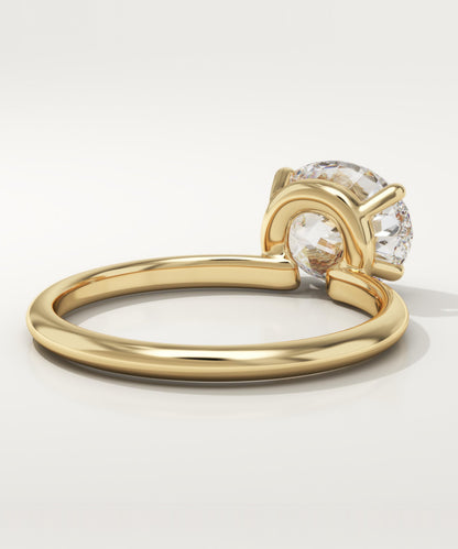 Oval Cut Solitaire Lab-Grown Diamond Engagement Ring