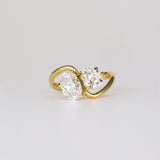 2.31 TCW Oval & Cushion Cut Toi Et Moi Lab-Grown Diamond Engagement Ring
