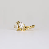 2.31 TCW Oval & Cushion Cut Toi Et Moi Lab-Grown Diamond Engagement Ring
