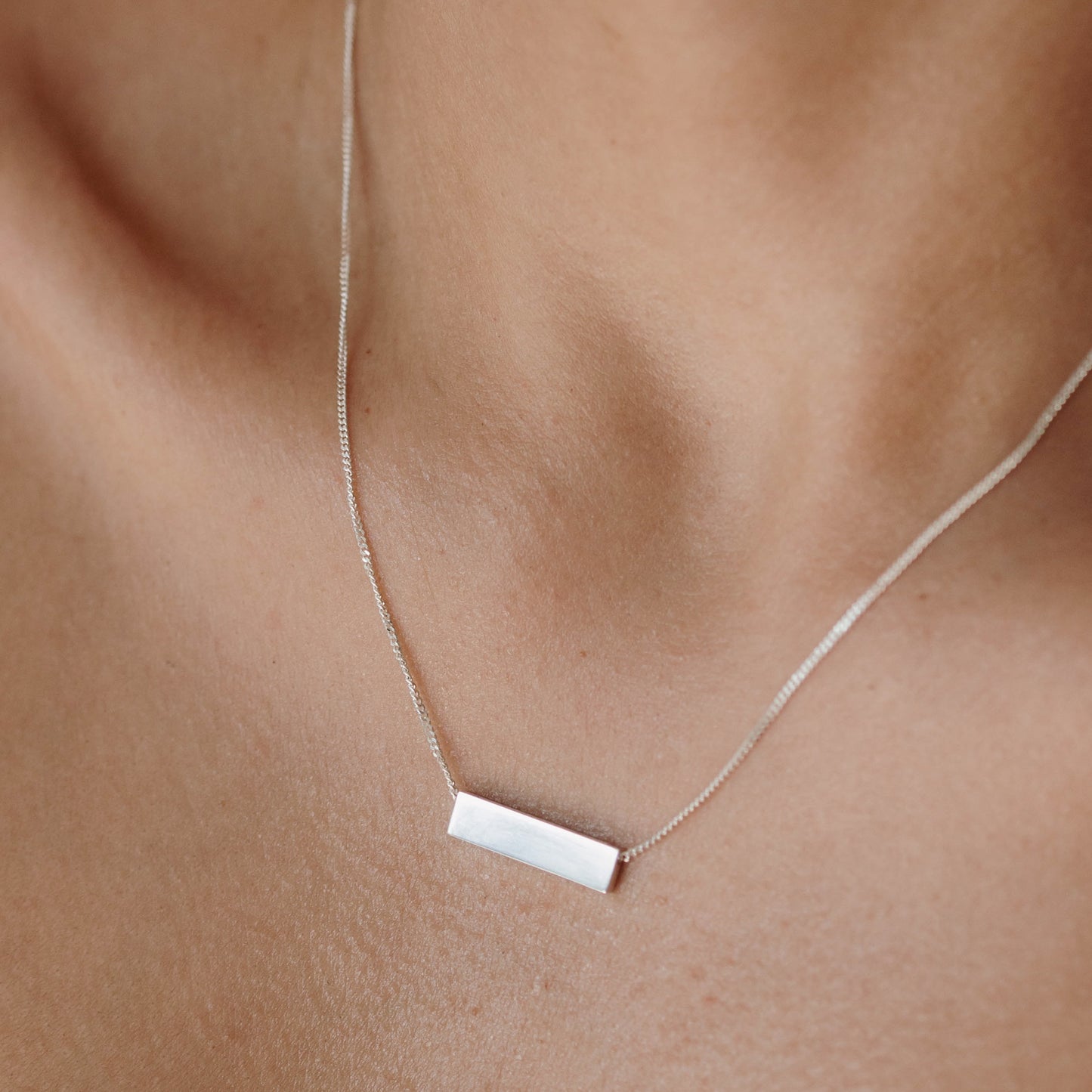 Engravable Bar Necklace