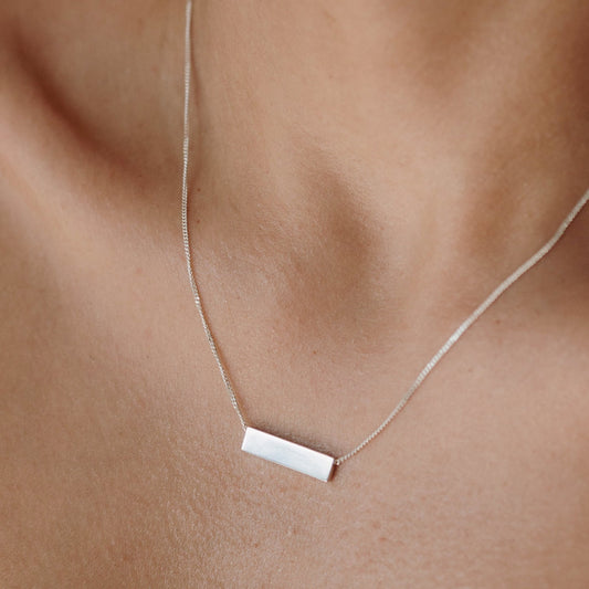 Engravable Bar Necklace
