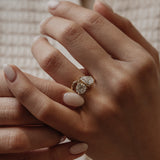 2.06 TCW Pear & Round Cut Toi Et Moi Lab-Grown Diamond Engagement Ring