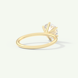 2.0 CT Round Cut Solitaire Lab-Grown Diamond Engagement Ring