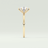 2.0 CT Round Cut Solitaire Moissanite Engagement Ring 4