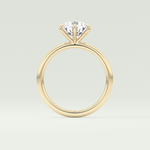 2.0 CT Round Cut Solitaire Moissanite Engagement Ring 6