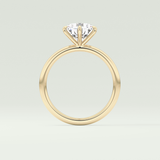 2.0 CT Round Cut Solitaire Moissanite Engagement Ring 6
