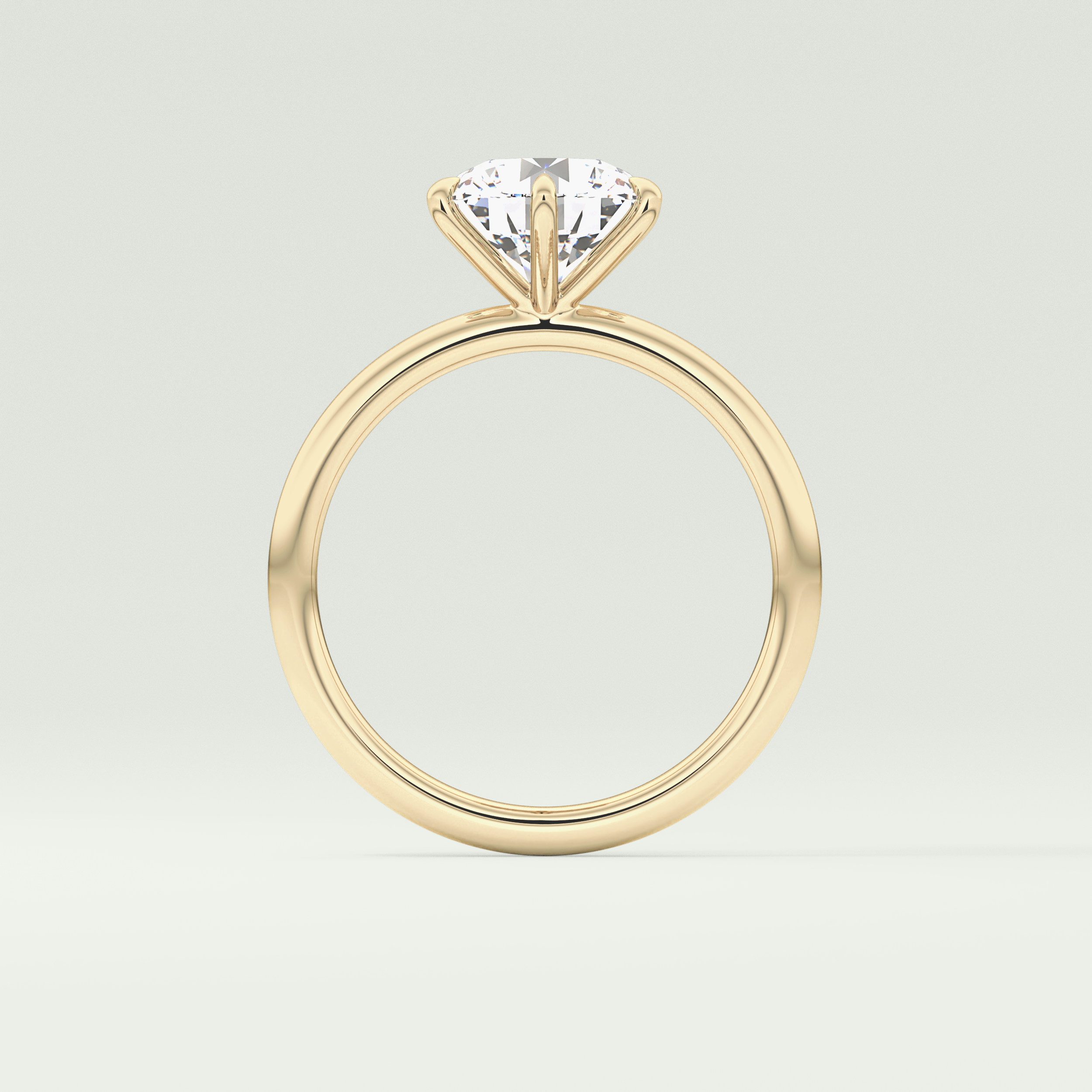 2.0 CT Round Cut Solitaire Moissanite Engagement Ring 6