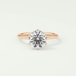 2.0 CT Round Cut Solitaire Moissanite Engagement Ring 7