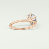 2.0 CT Round Cut Solitaire Moissanite Engagement Ring 8