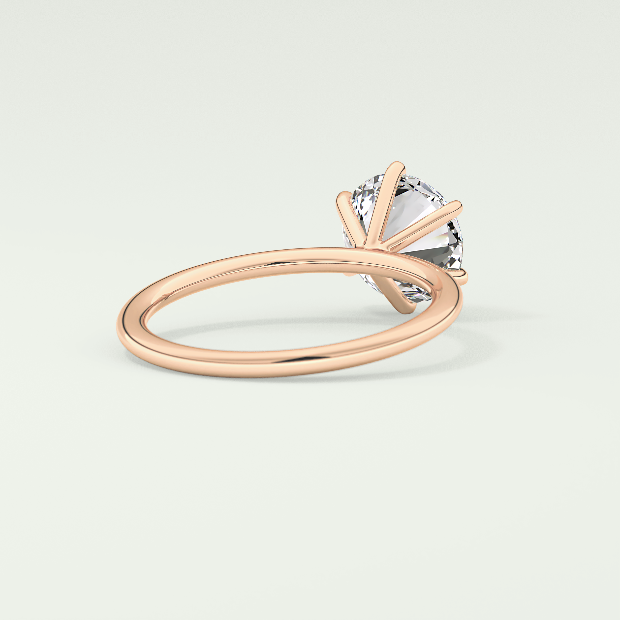 2.0 CT Round Cut Solitaire Moissanite Engagement Ring 8