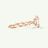 2.0 CT Round Cut Solitaire Lab-Grown Diamond Engagement Ring
