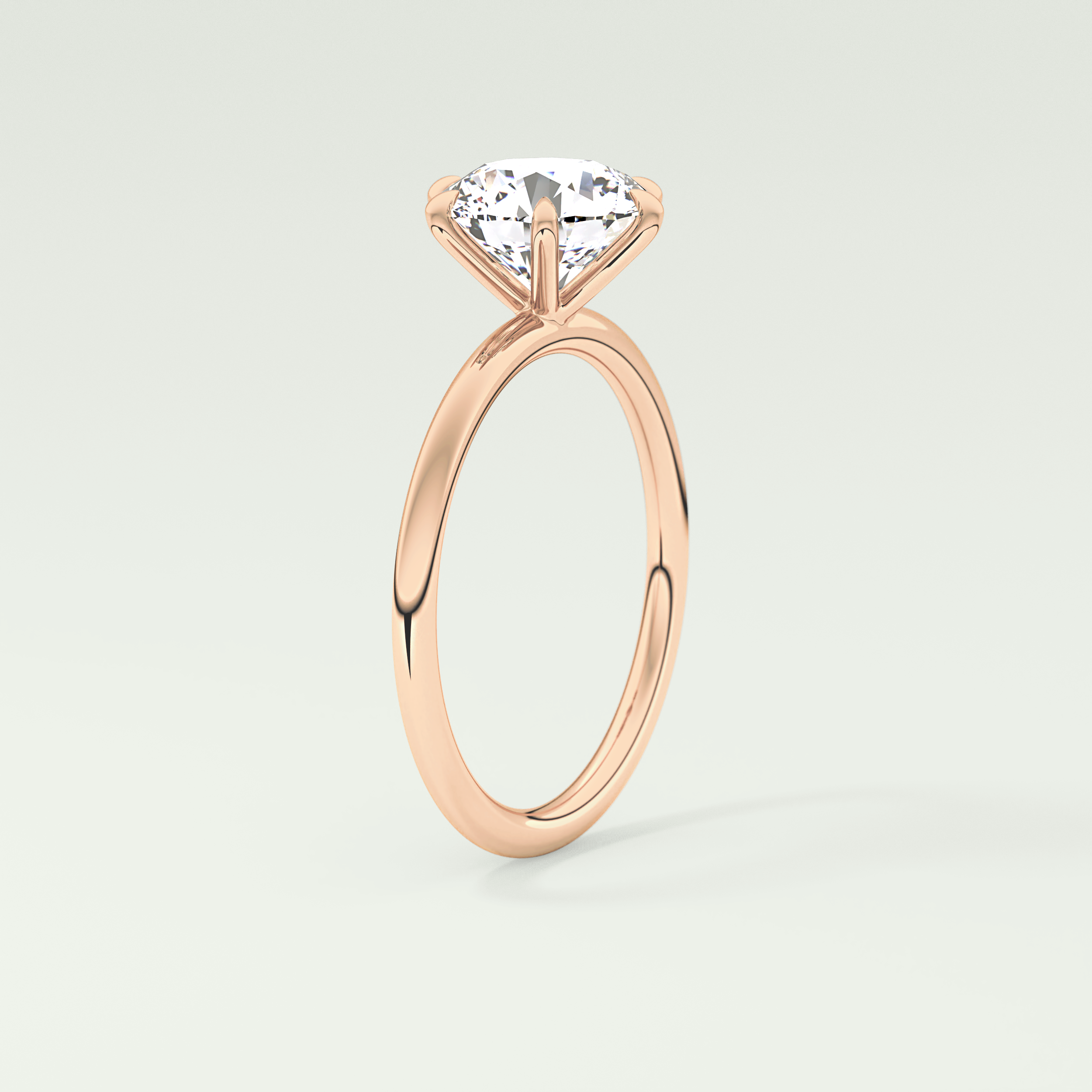 2.0 CT Round Cut Solitaire Moissanite Engagement Ring 11