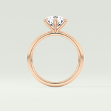 2.0 CT Round Cut Solitaire Moissanite Engagement Ring 12