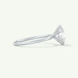 2.0 CT Round Cut Solitaire Lab-Grown Diamond Engagement Ring
