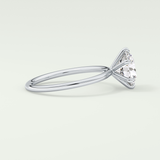 2.0 CT Round Cut Solitaire Moissanite Engagement Ring 15