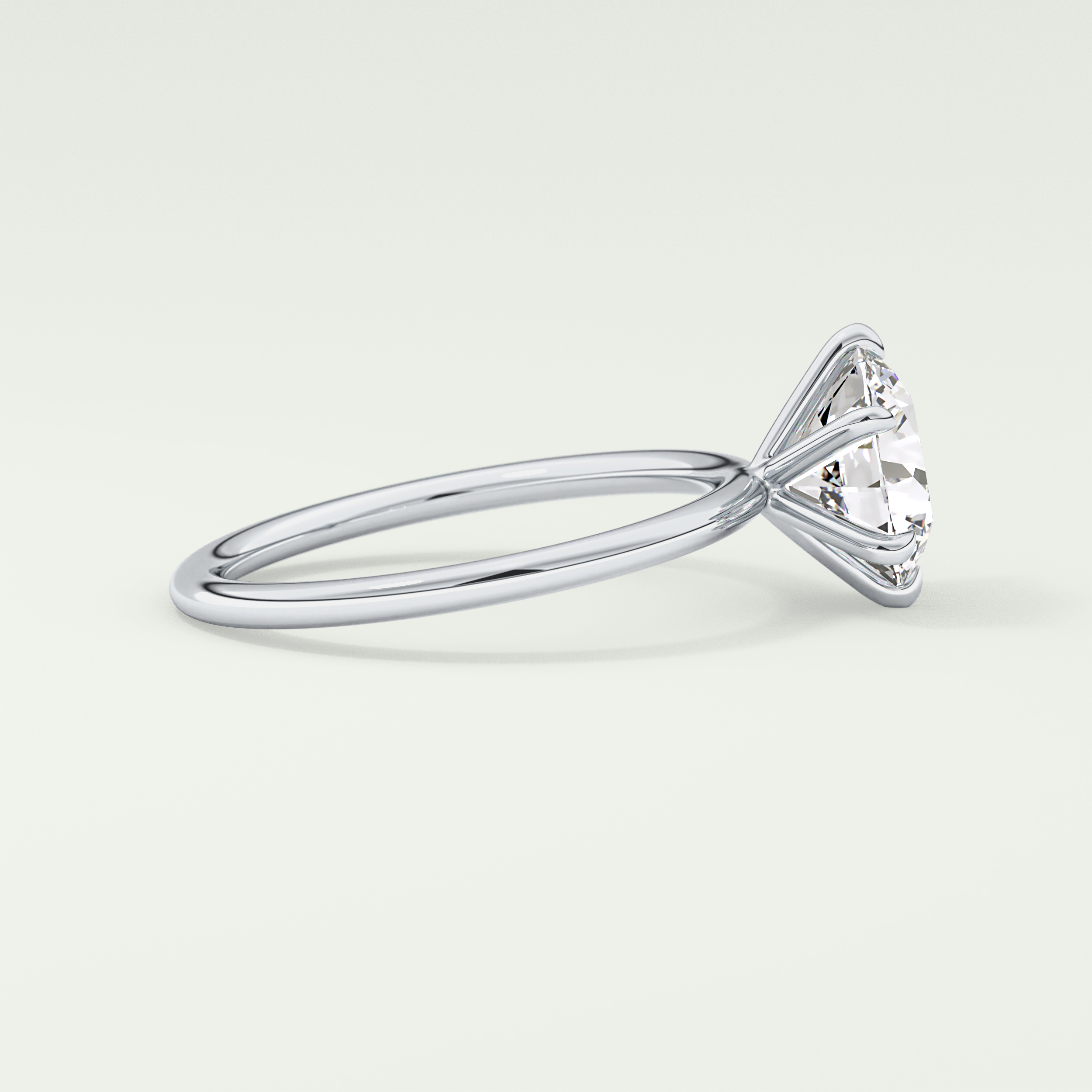 2.0 CT Round Cut Solitaire Moissanite Engagement Ring 15
