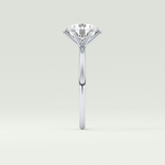 2.0 CT Round Cut Solitaire Moissanite Engagement Ring 16