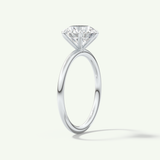 2.0 CT Round Cut Solitaire Moissanite Engagement Ring