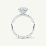 2.0 CT Round Cut Solitaire Moissanite Engagement Ring