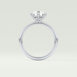 2.0 CT Round Cut Solitaire Moissanite Engagement Ring 18