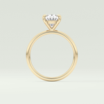 2.0 CT Oval Cut Solitaire Moissanite Engagement Ring 6
