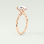 2.0 CT Oval Cut Solitaire Moissanite Engagement Ring 11