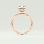 2.0 CT Oval Cut Solitaire Moissanite Engagement Ring 12