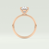 2.0 CT Oval Cut Solitaire Moissanite Engagement Ring 12