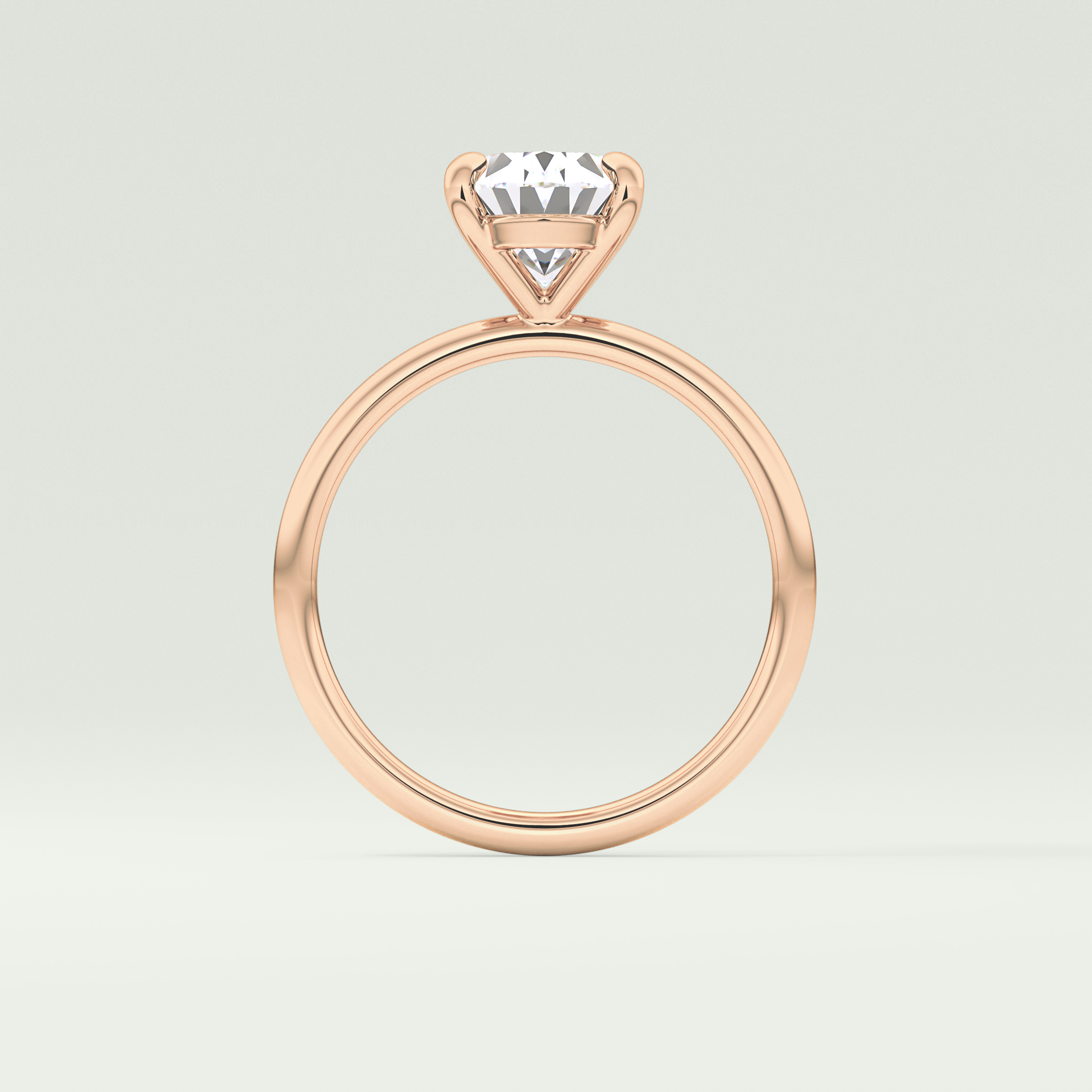 2.0 CT Oval Cut Solitaire Moissanite Engagement Ring 12