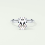 2.0 CT Oval Cut Solitaire Moissanite Engagement Ring 13