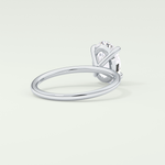 2.0 CT Oval Cut Solitaire Moissanite Engagement Ring 14