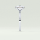 2.0 CT Oval Cut Solitaire Moissanite Engagement Ring 16