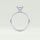 2.0 CT Oval Cut Solitaire Moissanite Engagement Ring 18