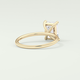 2.0 CT Emerald Cut Lab Grown Engagement Ring