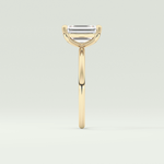 2.0 CT Emerald Cut Lab Grown Engagement Ring