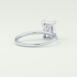 2.0 CT Emerald Cut Solitaire Moissanite Engagement Ring 14
