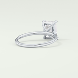 2.0 CT Emerald Cut Solitaire Moissanite Engagement Ring 14