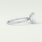 2.0 CT Emerald Cut Lab Grown Engagement Ring