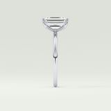 2.0 CT Emerald Cut Solitaire Moissanite Engagement Ring 16