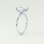 2.0 CT Emerald Cut Solitaire Moissanite Engagement Ring 17