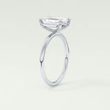 2.0 CT Emerald Cut Solitaire Moissanite Engagement Ring 17