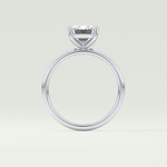 2.0 CT Emerald Cut Lab Grown Engagement Ring