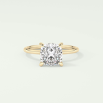 2.0 CT Cushion Cut Lab Grown Diamond Engagement Ring