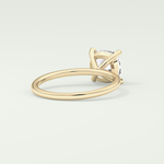 2.0 CT Cushion Cut Lab Grown Diamond Engagement Ring