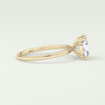 2.0 CT Cushion Cut Lab Grown Diamond Engagement Ring