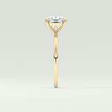 2.0 CT Cushion Cut Solitaire Moissanite Engagement Ring 4