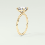2.0 CT Cushion Cut Lab Grown Diamond Engagement Ring