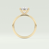 2.0 CT Cushion Cut Lab Grown Diamond Engagement Ring